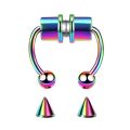Spunky Add-ons Magnetic Septum Nose Ring Horseshoe Fake Nose Ring Hoop Non-Piercing Jewelry. 