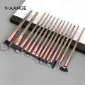 MAANGE 14 Makeup Brush Set With Brush Bag. 
