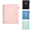 Cover Exercise Book Printed Pages Fitness Journal Compact Size Well-Organized Training Diary for Weight Loss Exercise Routine Men. 