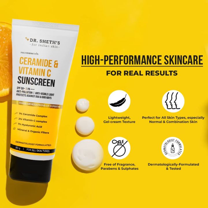Dr.%20Sheth's%20Ceramide%20&%20Vitamin%20C%20Sunscreen%20SPF%2050+%20PA+++%20For%20Women%20&%20Men%20%7C%20UVA%20UVB%20Sun%20Protection%20%7C%2080g%20-%20Image%205