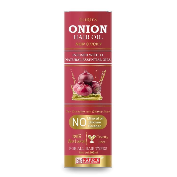 Lords Onion Hair Oil Non Sticky Hair Oil 200 ml