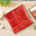 Foldable Large Cooler Bag Portable Food Cake Insulated Bag Aluminum Foil Thermal Box Waterproof Ice Pack Lunch Box Delivery Bag Red. 