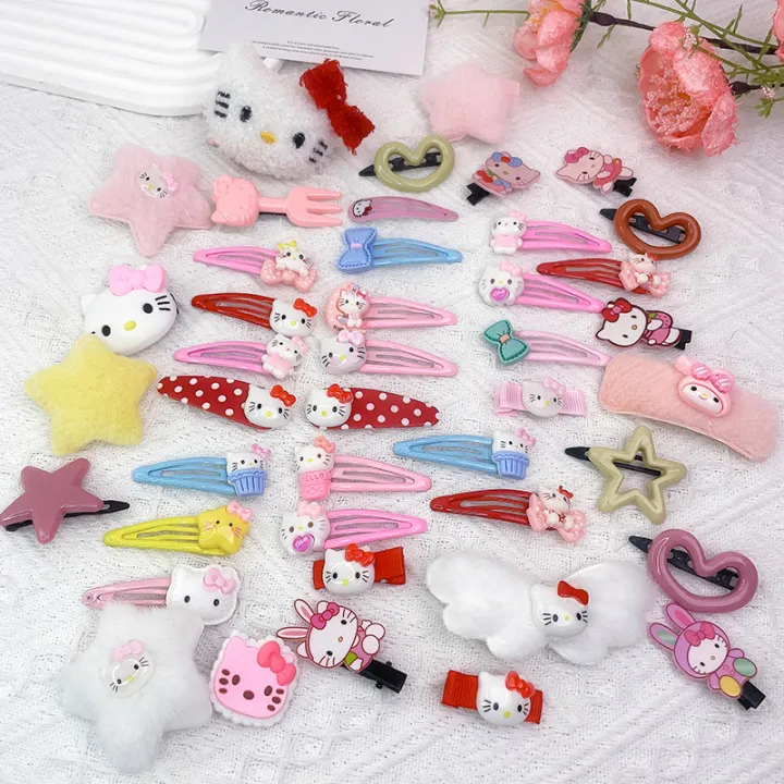 6/12/19/21Pcs%20Kawaii%20Hairpin%20Cartoon%20Student%20Hair%20Clip%20Children's%20Hair%20Accessories%20Gift%20For%20Girls%20Cute%20Barrette%20-%20Image%204