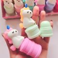 Cutie Lip Balm with Keychain | 4 Designs | Moisturizing, Nourishing, Glossy | For Soft, Shiny Lips | Portable Lip Care. 