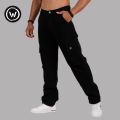 Wraon Black Solid Premium Casual Denim Cargo Jeans Pant For Men - Fashion | Pants For Men | Men's Wear | Cargo Pants |. 
