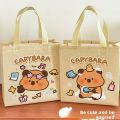 New Non-woven Capybara Tote Bag Reuse Shopping HandBag Cartoon Capybara Birthday Gift Bag Portable Capybara Print Canvas Bag. 