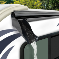 RV Gutter Spouts, RV Rain Gutter Downspout with Extensions, Rain Gutter Dwonspout Diverter 2 Right&2 Left Gutters Accessories Black. 