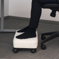 BAESIX Premium Quilted Under Desk Foot Rest Stool – Ergonomic Home Office Chair Support with Soft Cushion & 360° Wheels. 