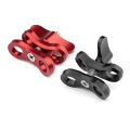2 pcs Camera Accessory Diving Lights Ball Butterfly Clip Arm Clamp Mount Aluminum for Hero 3+/4/5 Gitup SJ6000 Camera - Black & Red. 
