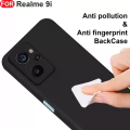 Silicone for Realme 9i 4G - Micro fiber inside Case Cover - 360 Degree Protection Back. 
