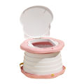 Trendiq Foldable Baby Toilet Foldable Portable Toddler Travel Potty with Splash Guard Compact Kids Toilet for On-the-go Use Abs Material. 
