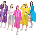 EVA Raincoat Waterproof Raincoat, Reusable Transparent Raincoat With Hood, Lightweight Rain Jacket For Unisex Men Women. 