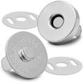 Magnet Buttons Magnetic Clasps, Snaps, Fasteners for Bags Clothes Purse Craft Silver Colour. 