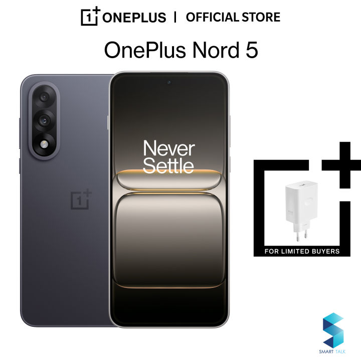 OnePlus Nord 5 5G | 8GB RAM, 256GB Storage | Snapdragon™ 8s Gen 3 | 144Hz Swift AMOLED Display + Dual Stereo Speakers