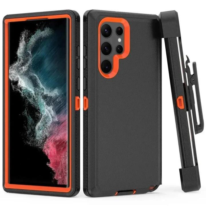 NEW Armor Otter Case for Samsung Galaxy S23 S22 S21 S20 S24 Ultra S10 S8 S9 Plus Note20 10 Heavy Duty Shockproof +Belt Clip Box Case
