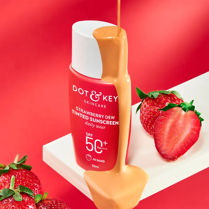 Dot & Key Strawberry Dew Tinted Sunscreen Sand 03 50ml