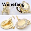 Wenefang Newborn Pacifiers Bling Gold Pacifier Clip Football Sell Baby Pacifier New style Baby Drill Appease Play Mouth Spot Su Chupetes De Lujo. 