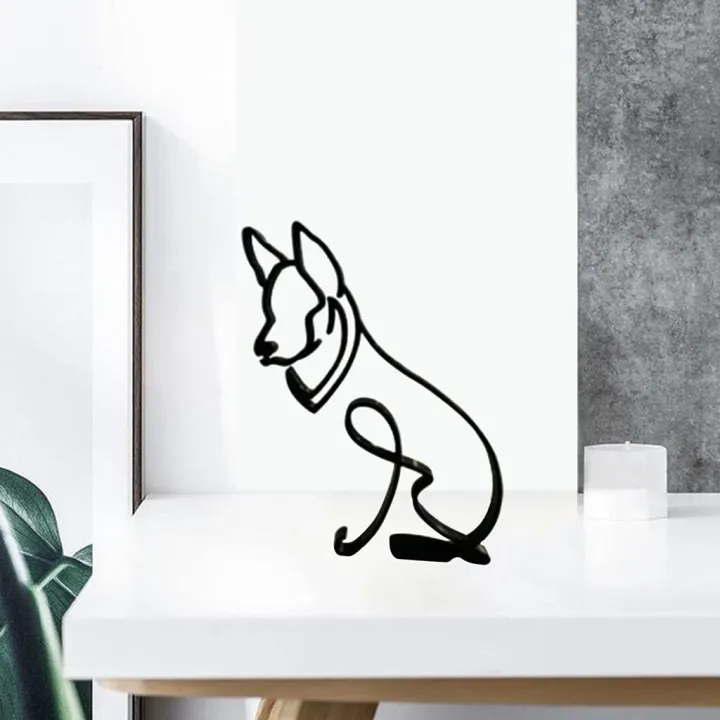 FORIDE%20Dog%20Minimalist%20Art%20Sculpture%20Wrought%20Iron%20Desktop%20Ornament%20Dog%20Art%20Sculpture%20Artwork%20Interesting%20Statues%20Home%20Office%20E%20-%20Image%203