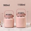 New 900ML Stewing Cup Leak-Proof Storage Large Capacity Stewing Pot Portable Vacuum Insulated Container. 