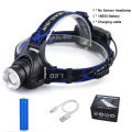 Portable Super Bright Powerful LED Fishing Headlamp 3 Lighting Modes Rechargeable Telescopic Zoom Flashlight Camping Bicycle Torch. 