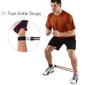 Power Resistance Bands Set - Home Gym Extreme - With Travel Bag And Exercise Accessories. 