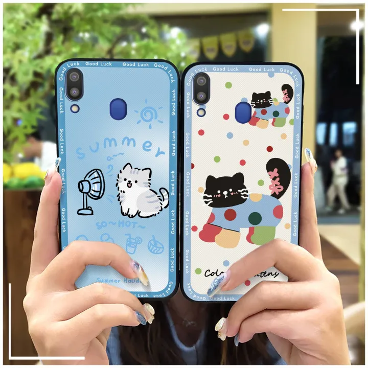 Phone%20Pouch%20Silicone%20Phone%20Case%20For%20Samsung%20Galaxy%20M20/SM-M205FD%20TPU%20Back%20Cover%20Shockproof%20Dirt-resistant%20Full%20wrap%20Cute%20-%20Image%207