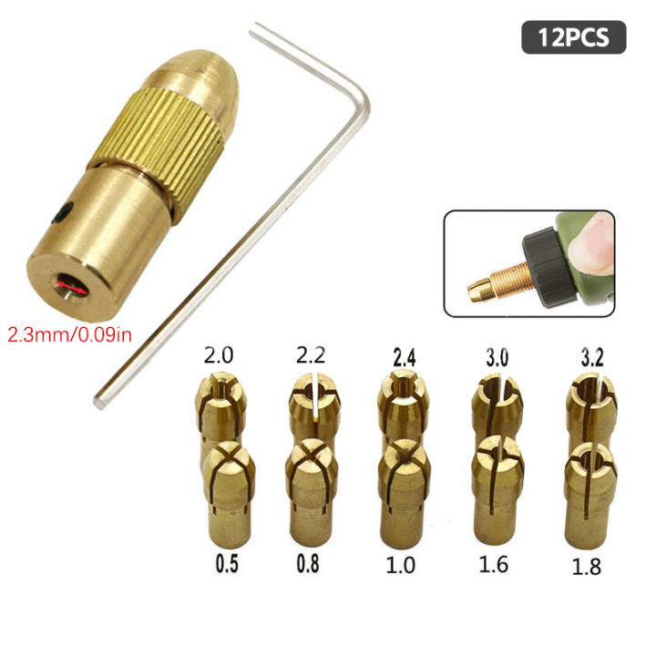 7/12Pcs/Set%20Brass%20Collet%20Micro%20Drill%20Self-tightening%20Drill%20Bit%20Tool%20Chuck%20Adapter%20Quick%20Release%20Keyless%20Bit%20Adapt%202-5mm%20Cologo%20-%20Image%205