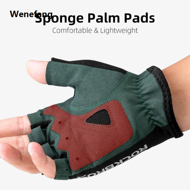 Wenefang%20ROCKBROS%20New%20Road%20Bike%20MTB%20Gloves%20Microfiber%20Wear%20Resistant%20Gym%20Training%20Fingerless%20Glove%20Half%20Finger%20Bicycle%20Cycling%20Equipment%20-%20Image%203