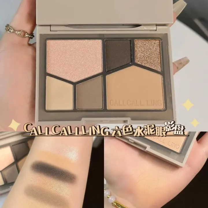 Callcallling%20Six%20Color%20Eyeshadow%20Palette%20Small%20Smoked%20Matte%20Shimmer%20Thin%20and%20Glittering%20Blush%20Repair%20Highlight%20Makeup%20Palette%20-%20Image%202
