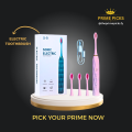 Prime Picks Premium X-9 Sonic Electric Toothbrush with 4 Replacement Brush Head | IPX7 Waterproof Brush , 6 Cleaning Modes, Smart Timer, Fast Charging, 30-Day Battery Life | Rechargeable Toothbrush | DuPont Bristles Brush. 