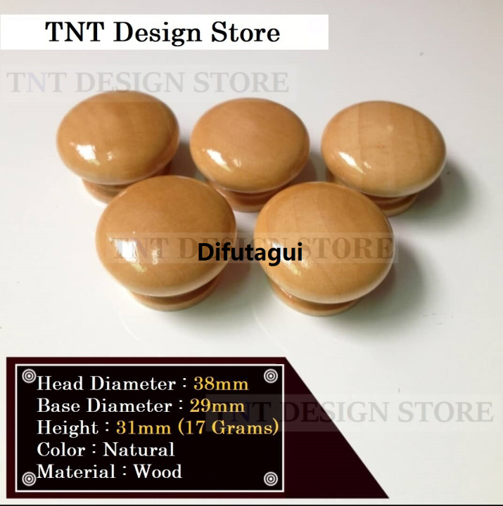 Difutagui%201%20Pc%20Wood%20Kitchen%20Wardrobe%20Cabinet%20Cupboard%20Knobs%20Bargain%20price%20Handles%20Drawer%20Pull%20Handle%20(38mm%2033mm%20diameter)%20-%20Image%205