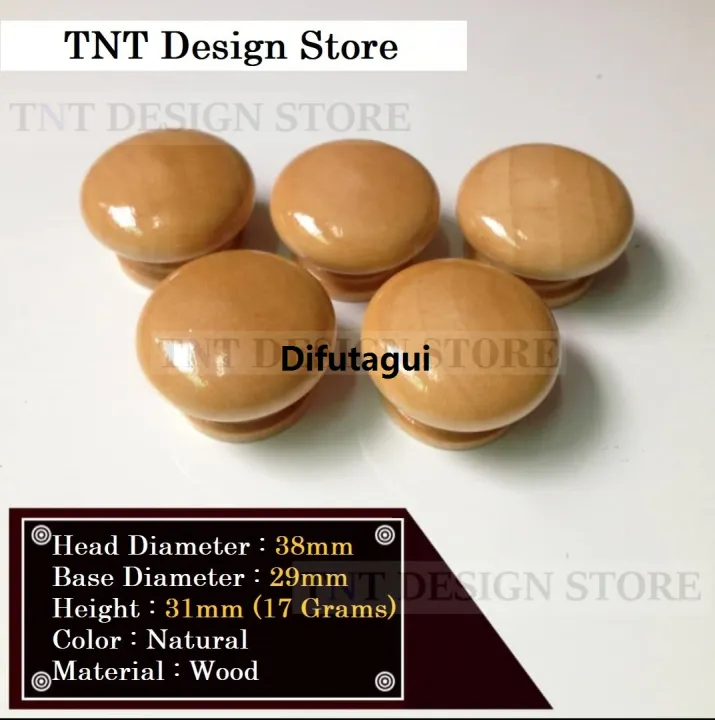 Difutagui%201%20Pc%20Wood%20Kitchen%20Wardrobe%20Cabinet%20Cupboard%20Knobs%20Bargain%20price%20Handles%20Drawer%20Pull%20Handle%20(38mm%2033mm%20diameter)%20-%20Image%205