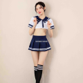 KEBETEMEWomen's Cosplay Lingerie Student Uniform School Girls CostHigh Quality ume Dress Women Lace Mini Skirt Set Kawaii Lingerie Pizazza. 
