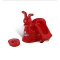 Red Color Baby Potty Seat Rabbit Shape. 