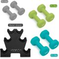 Dumbbell Rack - Compact Metal Weight Stand for Home Gym - Space Saving Organizer for 3 Pairs of Dumbbells (Max 100kg). 