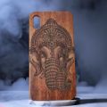 Designer Luxury Wood Phone Cases Engraving Hard Wood Cover For iPhone  Xsmax. 