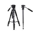 ZOMEI Q310 Professional Aluminum Alloy Camera Video Tripod 4-Section Extendable Tripod Monopod with Fluid Damping Head Flip Buckle Design for DSLR Cameras Max. Load Capacity 10kg. 