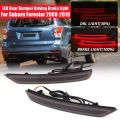 LED Rear Bumper Reflector Tail Light for Forester Black Lens. 