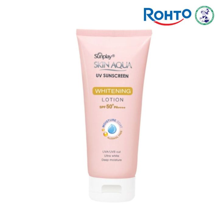 Rohto Mentholatum Sunplay Skin Aqua UV Sunscreen Lotion SPF 50+ PA++++ 150G