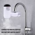 3000W LED Display Digital Electric Kitchen Water Heating Tap Instant Hot Water Faucet Heating Tankless Water Heater. 