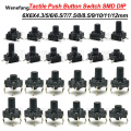 Wenefang 20PCS 6X6 Tactile Mini Push Button Switch SMD DIP 4pin Micro Switch Fashion 6*6*4.3/5/6/7/8 Mm 6x6*4.3mm 5mm 6mm 7mm 8mm Waterproof. 