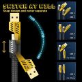 4 in 1 Multi Charging Cable,1M Dual Head USB Cable for iPhons & Androids,, 4 in 1 Multi Charger Cable Type C to Lightning, Super Fasst USB A/USB C to Type C [65W]/PD [27W] Nylon Braided Data Cable. 