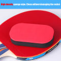1Pc Portable Red Table Tennis Racket Cleaner Dust Remover Pong Paddle Rubber Sponge Eraser Wipes Tool For Paddles. 