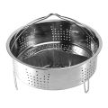 3Pcs/Set Pressure Cooker Accessories Stainless Steel Steam Basket with Egg Steamer Rack, Divider for Kitchen Cooking. 