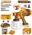 Ingco Brand 20V Lithium-Ion Cordless Paint Spray Machine. 