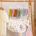 Hanging space hanger multi-functional double-layer single hanger sock dry storage box underwear hit new style/wardrobe windproof saving drying rack underwear. 