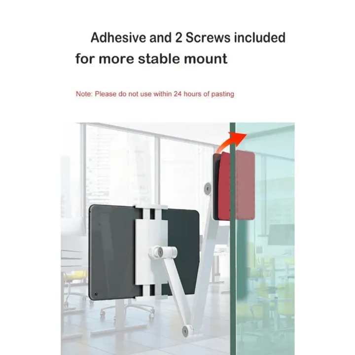 Wall-Mounted,%20Foldable%20Tablet%20Arm%20for%20Kitchen%20Use,%20Adjustable%20for%204.7-12.9%20Inch%20Mobile%20Phones%20and%20Tablets,%20White%20-%20Image%207