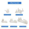 40Pcs Invisible Nail Screws Wall Hooks Picture Hangers Traceless Photo Hook Multi Function Picture Painting Frame Hanger. 