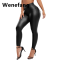 Wenefang Fashion Faux Leather Pants Women High Waist Pu Leggings Thin Velvet Original Trousers with Pockets Autumn Winter Female Clothing New. 