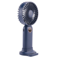 FORIDE Portable Handheld Fan USB Mini Fan Rechargeable Digital Display Lazy Air Cooler Fan for Outdoor Home Office-Blue. 